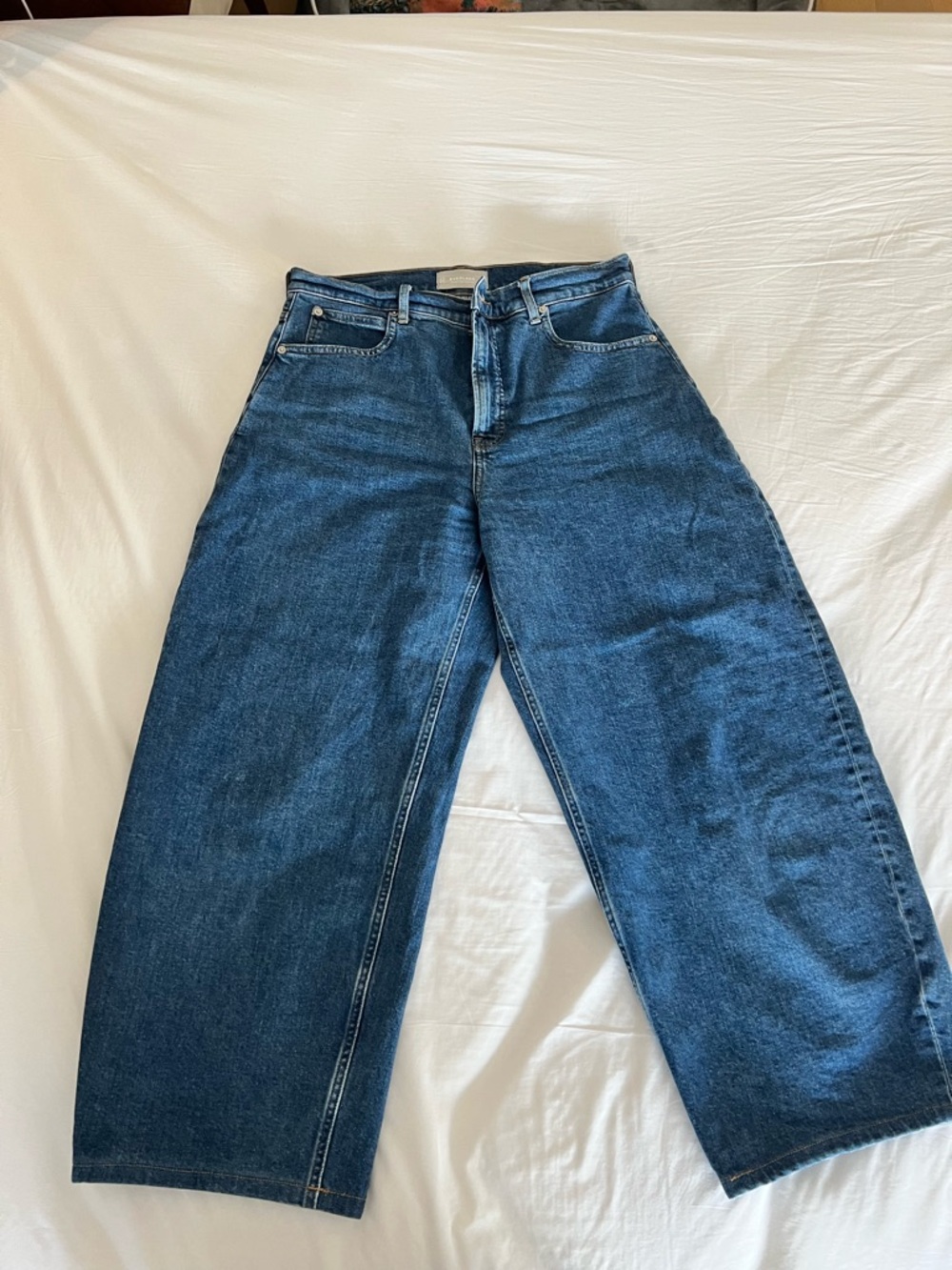 Everlane Way High Curve Jean Dark Blue